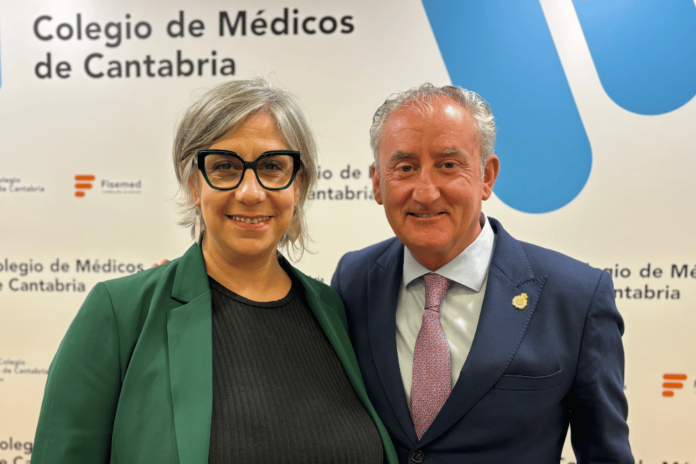 Zaida Arteta, pdta. CONFEMEL, y Tomás Cobo, pdte. OMC